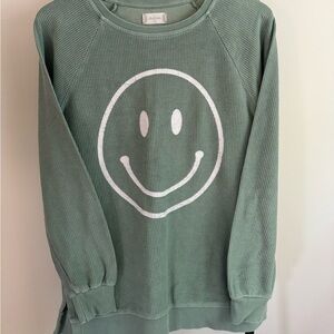 Altar’d State smiley face light sweatshirt